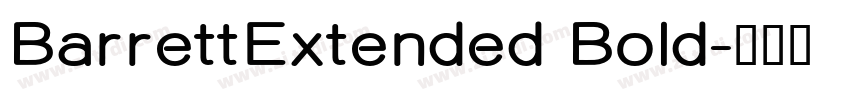 BarrettExtended Bold字体转换
